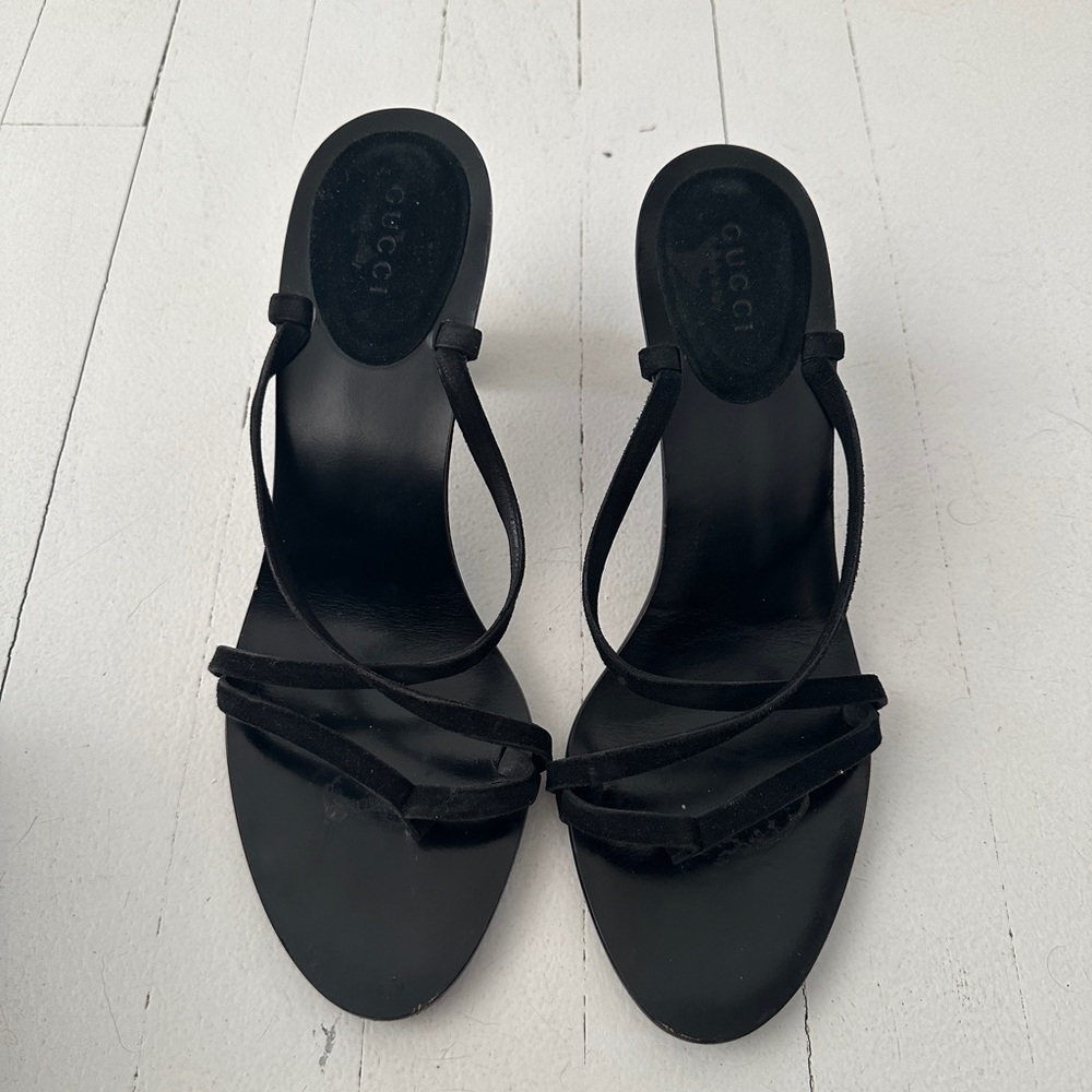 Gucci Women's Black Strappy Heels